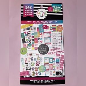 The Happy Planner Value Pack 542 Sticker Book 30 Sheets SASSY PLANS BRAND NEW